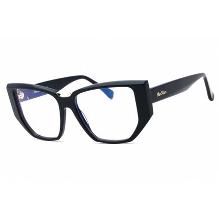 Max Mara MM5179-B 090 Women's Shiny Blue Acetate Cat Eye Full Rim Frame Eyeglasses ,