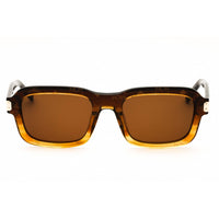 MCM MW0030 47J Unisex Light Brown/Gold Acetate Rectangular Full Rim Frame Sunglasses ,