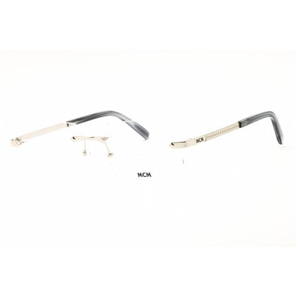 MCM MW5018-H 016 Women's Shiny Palladium Metal Rimless Rectangular Shape Eyeglasses ,