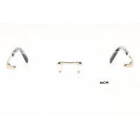 MCM MW5018-H 016 Women's Shiny Palladium Metal Rimless Rectangular Shape Eyeglasses ,