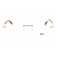 MCM MW5018-H 028 Women's Shiny Rose Gold Metal Rimless Rectangular Shape Eyeglasses ,