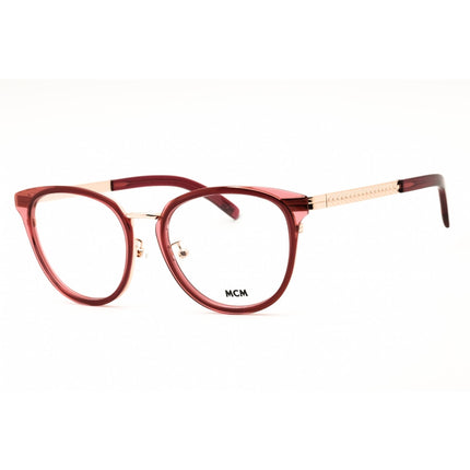 MCM MW5020-H 069 Women's Shiny Bordeaux Acetate Round Shape Full Rim Frame Eyeglasses ,