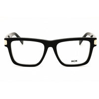 MCM MW5026 001 Unisex Shiny Black Acetate Rectangular Shape Full Rim Frame Eyeglasses ,