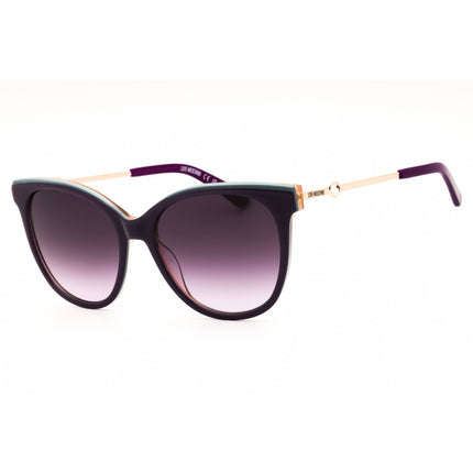 Moschino Love MOL085/S 06WY DG Women's Round Sunglasses Violet/Gold Plastic Frame ,