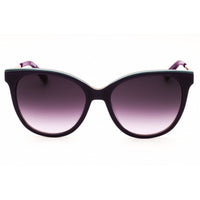 Moschino Love MOL085/S 06WY DG Women's Round Sunglasses Violet/Gold Plastic Frame ,
