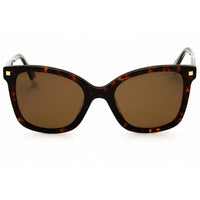 Polaroid Core PLD 4151/S/X 0086 SP Women's Rectangular Sunglasses Havana Plastic Frame ,
