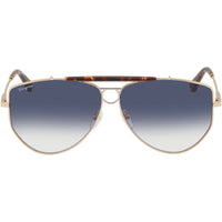 Salvatore Ferragamo SF241S 790 Women's Aviator Sunglasses Yellow Gold Metal Frame ,