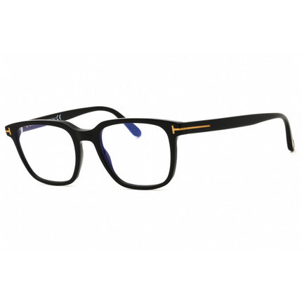 Tom Ford FT5818-B 001 Men's Shiny Black Acetate Full Rim Rectangular Shape Eyeglasses ,
