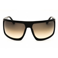 Tom Ford FT1066 01B Unisex Oversized Shape Sunglasses Shiny Black Injected Propionate ,