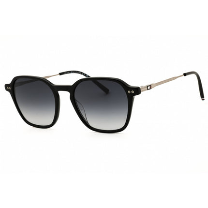 Tommy Hilfiger TH 2132/S 0807 9O Unisex Black Plastic Full Rim Round Shape Sunglasses ,