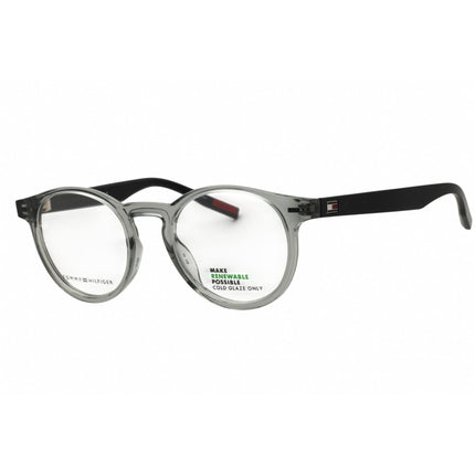 Tommy Hilfiger Th 1526 09V 00 Men's Round Full Rim Eyeglasses Grey/Blue Plastic Frame ,