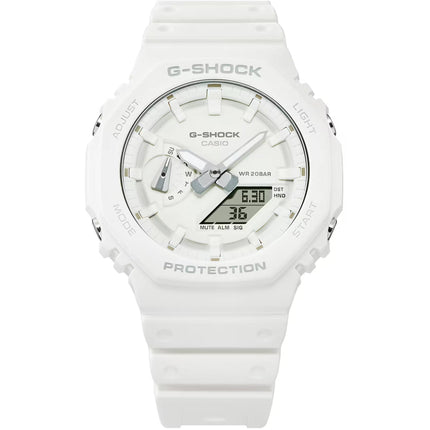 Casio G-Shock GA-2100-7A7 White Tone-on-Tone Analog-Digital Resin Watch ,
