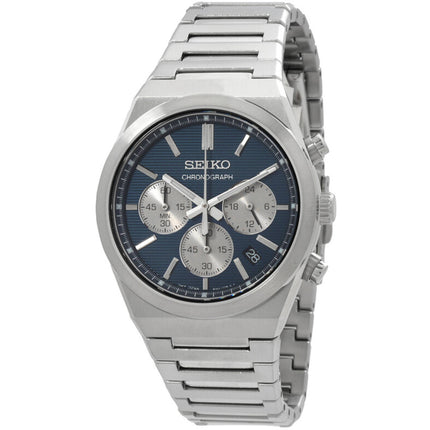 Seiko SSB453P1 Sport Chronograph Men's Stainless Steel Blue Dial Watch 40mm ,