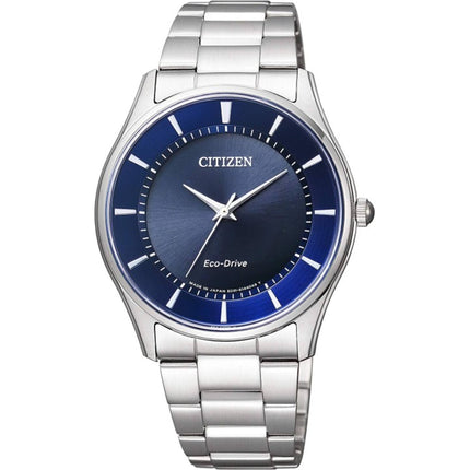 Citizen Eco-Drive BJ6480-51L Men's Stainless Steel Watch, Blue Dial, 37mm ,