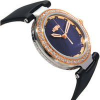 DeWitt Blue Empire BEM.QZ.001-BLK Diamond Quartz Watch, Blue Dial, 36mm ,