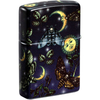 Zippo 49352 Butterfly Skull Design Windproof Lighter, 540 Color Print ,