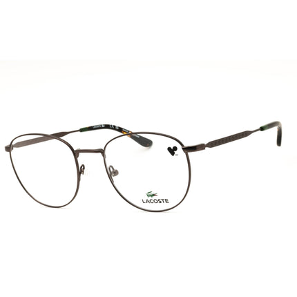 Lacoste L2315 035 Dark Gunmetal Unisex Round Metal Full Rim Eyeglasses ,
