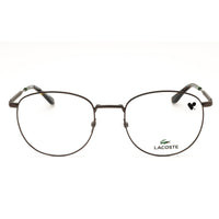 Lacoste L2315 035 Dark Gunmetal Unisex Round Metal Full Rim Eyeglasses ,
