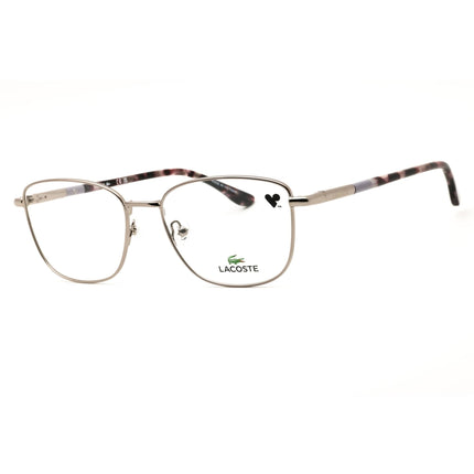 Lacoste L2317 033 Light Gunmetal Women's Metal Full Rim Rectangular Eyeglasses ,