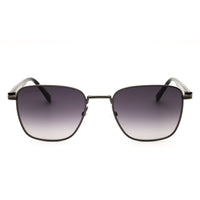 Lacoste L265S N 033 Gunmetal Women's Rectangular Metal Full Rim Sunglasses ,