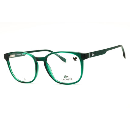Lacoste L2975 N 301 Transparent Green Injected Propionate Round Men's Eyeglasses ,