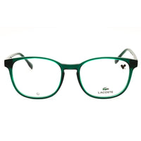 Lacoste L2975 N 301 Transparent Green Injected Propionate Round Men's Eyeglasses ,