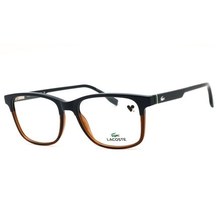 Lacoste L4002 410 Blue/Transparent Brown Injected Propionate Men's Full Rim Eyeglasses ,