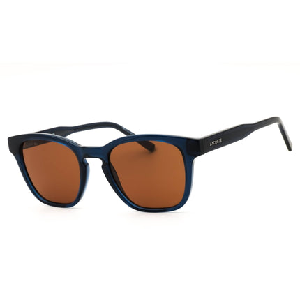Lacoste L6026SN 410 Transparent Blue Injected Propionate Rectangular Men's Sunglasses ,