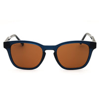 Lacoste L6026SN 410 Transparent Blue Injected Propionate Rectangular Men's Sunglasses ,