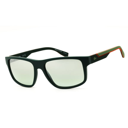 Lacoste L6057SN 301 Matte Green Men's Injected Propionate Full Rim Rectangular ,