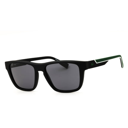 Lacoste L6058SN 002 Matte Black Injected Propionate Rectangular Men's Sunglasses ,