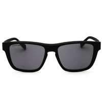 Lacoste L6058SN 002 Matte Black Injected Propionate Rectangular Men's Sunglasses ,