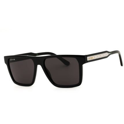 Lacoste L6059SN 001 Black Men's Rectangular Injected Propionate Full Rim Sunglasses ,