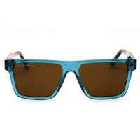 Lacoste L6059SN 410 Transparent Blue Injected Propionate Rectangular Men's Sunglasses ,