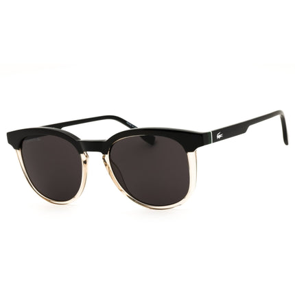 Lacoste L6073S 001 Black/Transparent Blush Men's Injected Propionate Full Rim Round ,