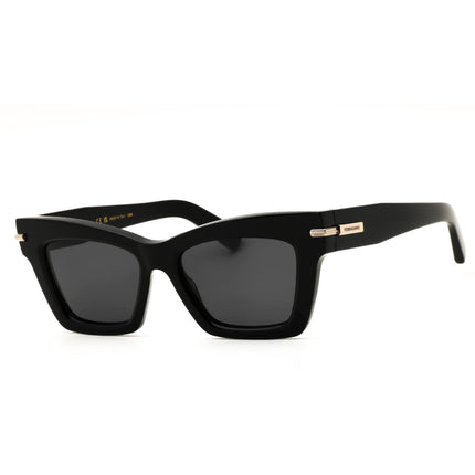 Salvatore Ferragamo SF2031S 001 Black Acetate Cat Eye Women's Sunglasses Full Rim ,