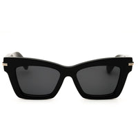 Salvatore Ferragamo SF2031S 001 Black Acetate Cat Eye Women's Sunglasses Full Rim ,