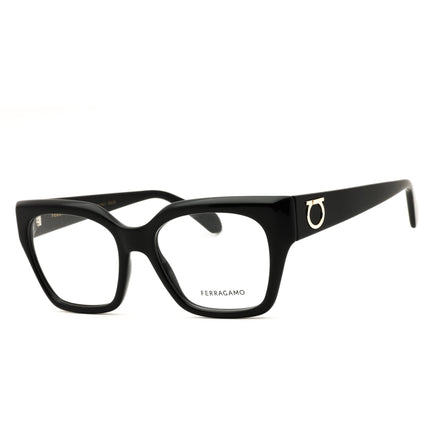Salvatore Ferragamo SF2983 001 Black Injected Propionate Rectangular Women's Full Rim ,