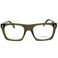 Salvatore Ferragamo SF3029 320 Transparent Khaki Acetate Rectangular Men's Eyeglasses ,