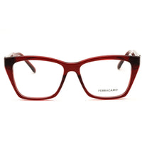 Salvatore Ferragamo SF3030E 616 Transparent Red Women's Injected Propionate Full Rim ,
