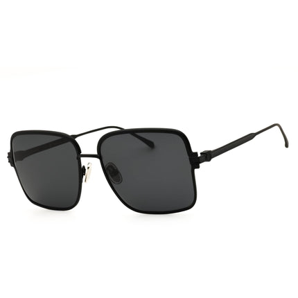 Salvatore Ferragamo SF317S 002 Matte Black Women's Rectangular Metal Full Rim ,
