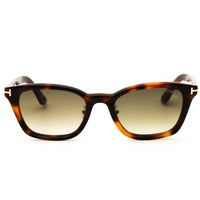 Tom Ford FT1275-D 53F Blonde Havana Men's Acetate Full Rim Rectangular Sunglasses ,