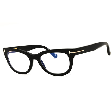 Tom Ford FT6066-B 001 Shiny Black Women's Cat Eye Acetate Full Rim Eyeglasses ,