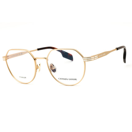 Canada Goose GC25508E 714 Matte Gold Titanium Round Eyeglasses ,