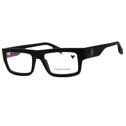 Canada Goose GC25615 002 Matte Black Injected Propionate Rectangular Eyeglasses ,