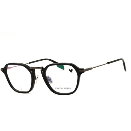 Canada Goose GC25618E 001 Black Acetate Round Eyeglasses ,