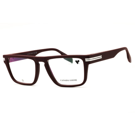 Canada Goose GC25621 601 Matte Burgundy Injected Propionate Rectangular Eyeglasses ,