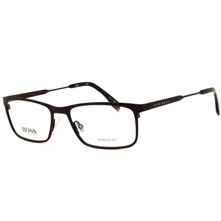 Hugo Boss Men's Matte Brown Metal Full Rim Rectangular Frame Eyeglasses - 0997 04IN 00 ,