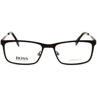 Hugo Boss Men's Matte Brown Metal Full Rim Rectangular Frame Eyeglasses - 0997 04IN 00 ,