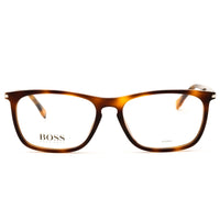 Hugo Boss Men's Havana Acetate Full Rim Rectangular Eyeglasses - 1044/IT 0086 00 ,